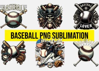 Baseball png sublimation bundle