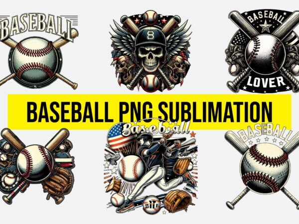 Baseball png sublimation bundle t shirt template