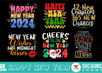 Happy New Year T-shirt Design Bundle, , happy new year shirt, new years shirt, funny new year tee, happy new year t-shirt, new year gift