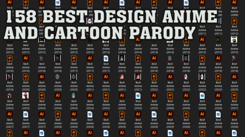 158 Best Design Anime and Cartoon Parody Bundle For Commercial Part 1 – 90% off
