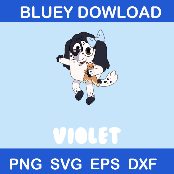 Bluey Svg, Bluey Birthday Svg, Bluey And Bingo Svg, Violet Bluey Svg