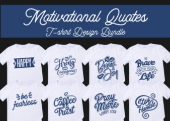 Motivational Quotes T-shirt Design Bundle