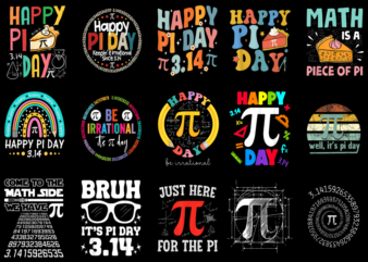 15 Pi Day Shirt Designs Bundle P1, Pi Day T-shirt, Pi Day png file, Pi Day digital file, Pi Day gift, Pi Day download, Pi Day design