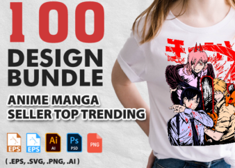 100 Best Design Anime Manga Seller Top Trending T-shirt SVG Full Source Files