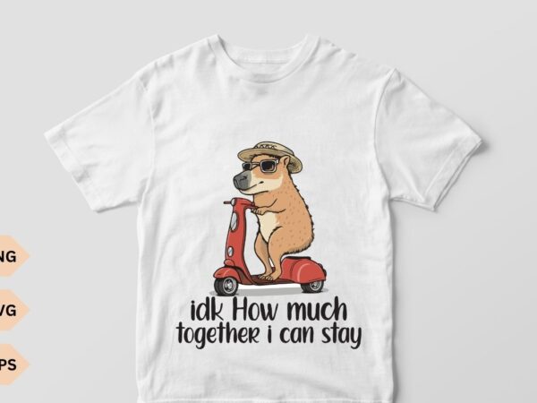 Idk how much together i can stay capybara shirt, rodent shirts, funny capybara shirts for women, cute mouse t shirt cowboy rat shirts
