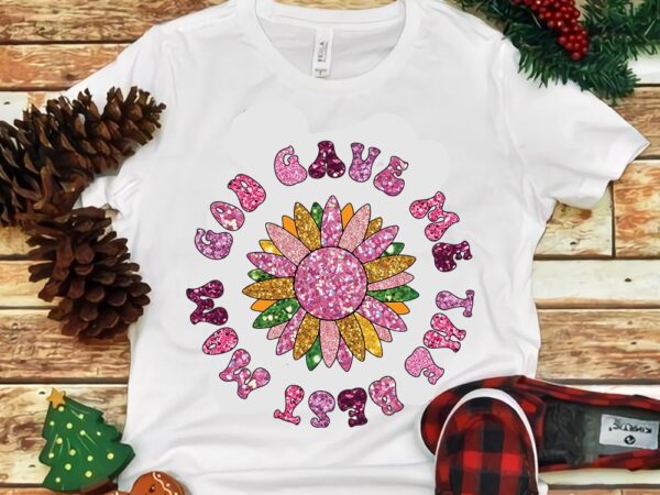 God gave me the best mom png t shirt design template God gave me the best mom png t shirt design template