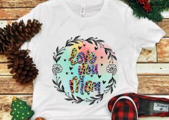 Love You Mom Colorful Png t shirt vector graphic
