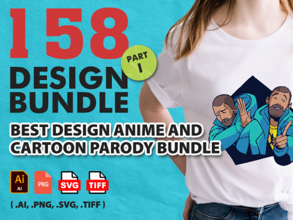 158 best design anime and cartoon parody bundle for commercial part 1 – 90% off