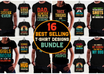 16 T-shirt design Bundle, T shirt design Bundle, Design t shirt design Bundle, T shirt design graphic Bundle, Vintage t shirt design Bundle