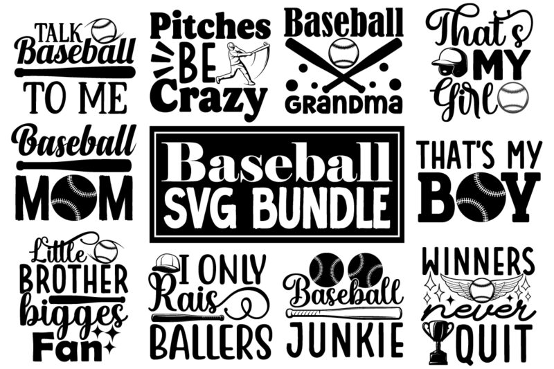 Baseball SVG Bundle ,Baseball T-shirt Design Bundle, Baseball Svg Bundle, Baseball Mom Svg, Baseball Png, Baseball Sister Svg, Baseball Hear