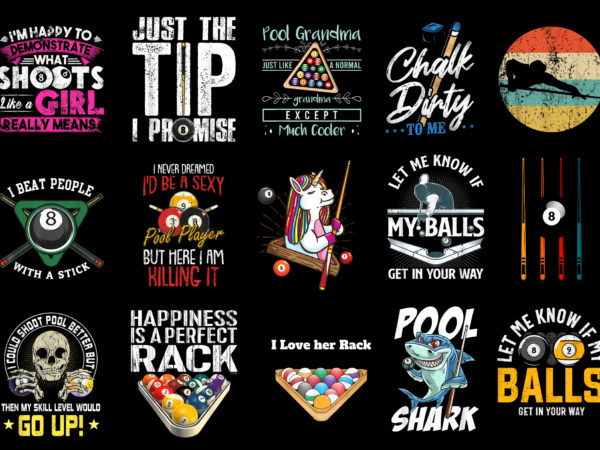 15 billiards shirt designs bundle p2, billiards t-shirt, billiards png file, billiards digital file, billiards gift, billiards download, bil