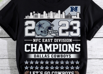 2023 NFC East Champions Cowboys Football Lovers Design, Football Design, Football PNG File