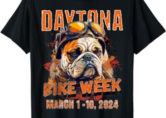 2024 DAYTONA BEACH BIKE WEEK – VINTAGE RALLY ART ON FRONT T-Shirt
