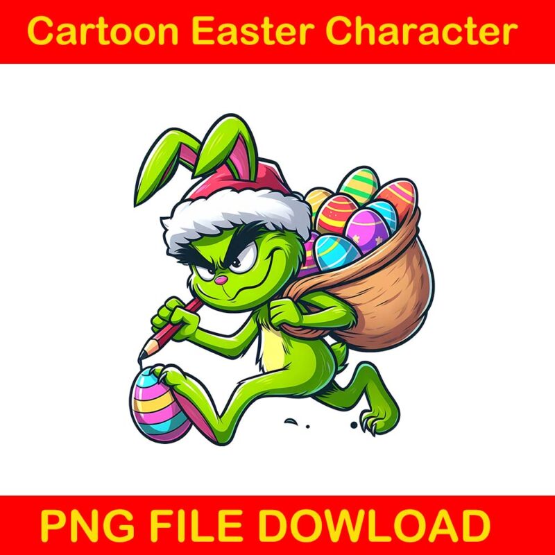 Cartoon easter character png bundle, spring easter png, happy easter day png, superhero easter png, princess easter egg t shirt vector file