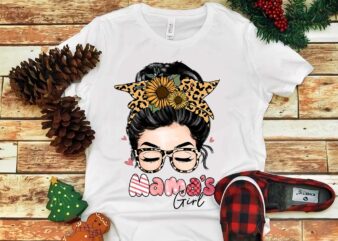 Messi Bun Mother Png, Mama’s Girl Png t shirt designs for sale