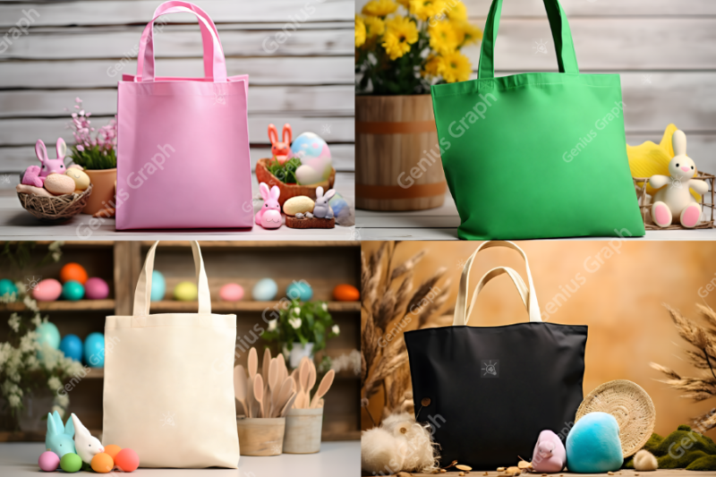 Easter Sunday Tote Bag Mockup Bundle