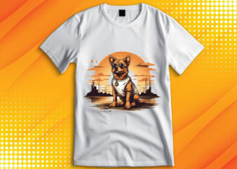 Cute Dog Vintage Retro