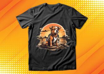 Cute Dog Vintage Retro