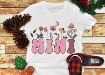 Mother’s Day Png, Mini Flower Png t shirt designs for sale