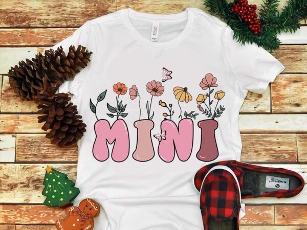 Mother’s day png, mini flower png t shirt designs for sale
