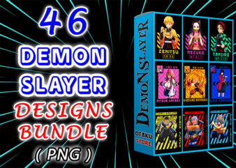 46 Demon Slayer Designs Bundle