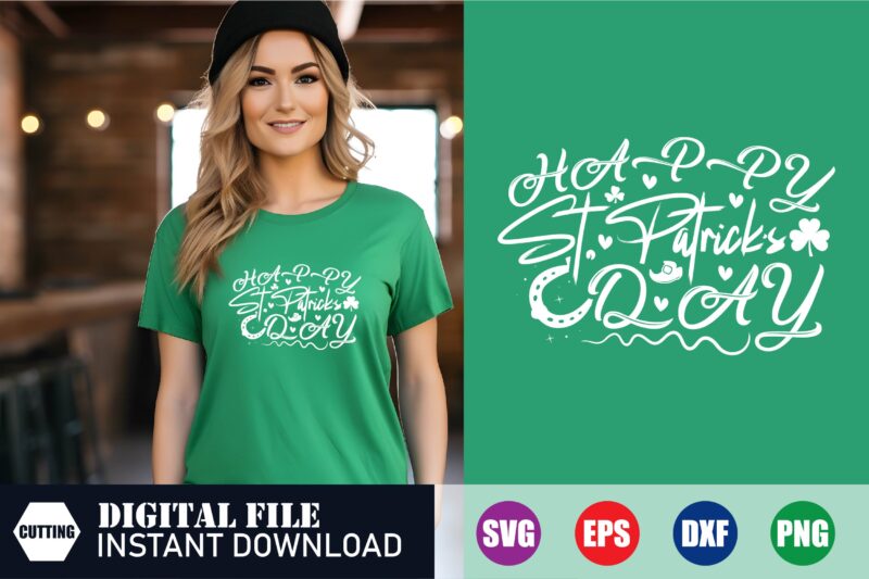 Happy St. Patrick’s day T-shirt Design, St. Patrick’s day, irish svg, shamrock svg t shirt designs for sale, st patrick’s day t shirt ideas