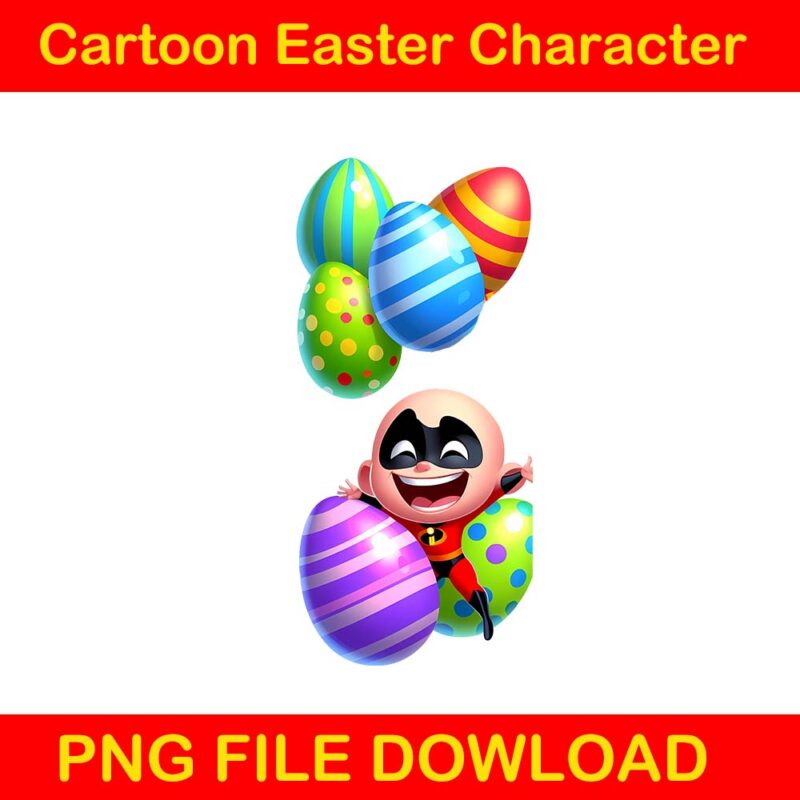 Cartoon easter character png bundle, spring easter png, happy easter day png, superhero easter png, princess easter egg t shirt vector file
