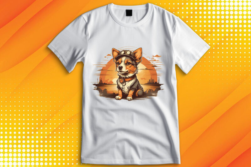 Cute Dog Vintage Retro