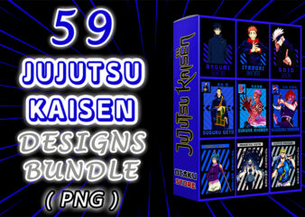 59 Jujutsu Kaisen Designs Bundle