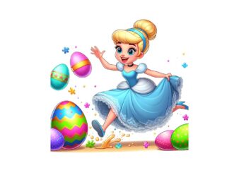 Cartoon easter character png bundle, spring easter png, happy easter day png, superhero easter png, princess easter egg t shirt vector file