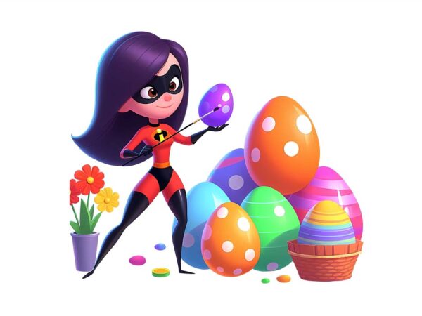 Cartoon easter character png bundle, spring easter png, happy easter day png, superhero easter png, princess easter egg t shirt vector file