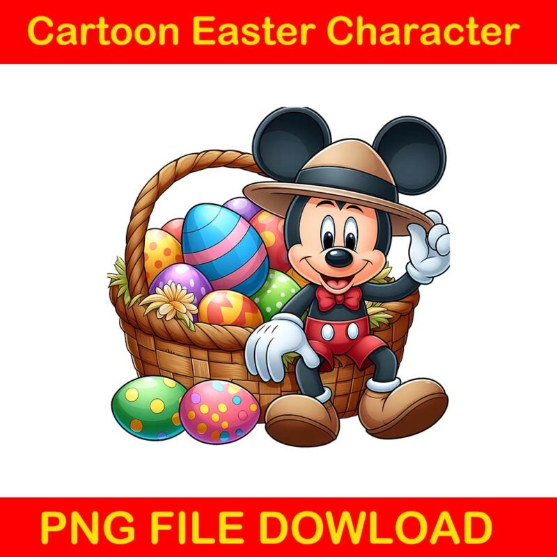 Cartoon easter character png bundle, spring easter png, happy easter day png, superhero easter png, princess easter egg t shirt vector file