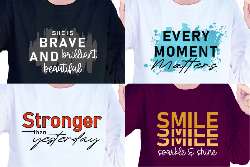 Positive Vibes SVG Bundle, Inspirational Quotes Sublimation PNG, Motivational Slogan Sayings Quote Print T shirt Design Graphic Vector