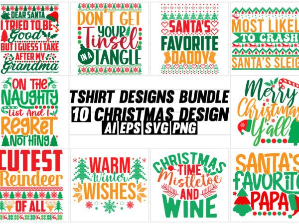 Merry christmas hand lettering greeting bundle for t shirt, christmas decoration new year design, christmas felling greeting card clothing