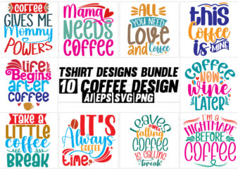 Coffee shirt design coffee cup handwritten vintage t shirt concept, coffee shirt bundle coffee lover t shirt template hot drink coffee gift