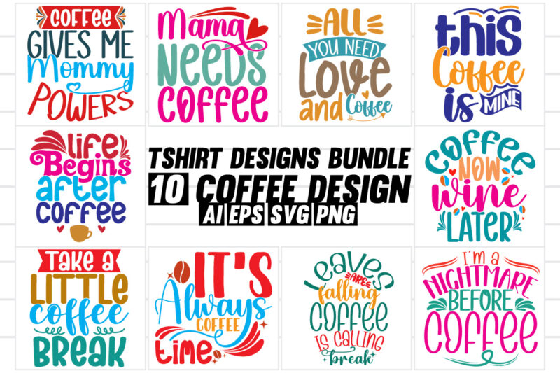 coffee shirt design coffee cup handwritten vintage t shirt concept, coffee shirt bundle coffee lover t shirt template hot drink coffee gift