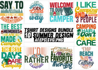 summer seasonal symbol greeting t shirt, camping isolated camping light holiday event handwritten greeting vector design apparel