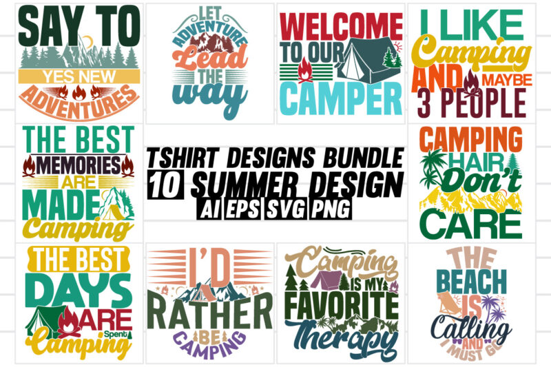 summer seasonal symbol greeting t shirt, camping isolated camping light holiday event handwritten greeting vector design apparel