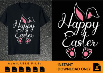 Happy Easter Shirt Women Chillin with My Peeps Tee Shirt Cute Rabbit Graphic T-Shirt