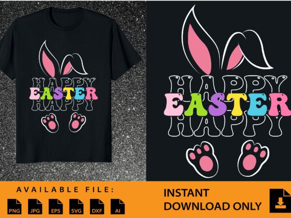 Happy easter day shirt design