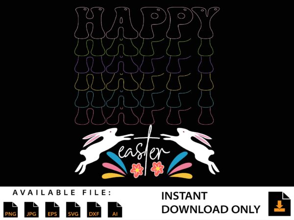 Happy easter day shirt design