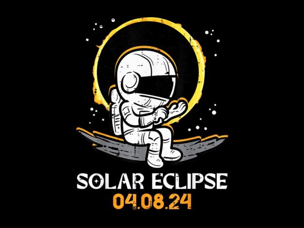 Total solar eclipse 4 08 2024 png, solar eclipse png t shirt designs for sale