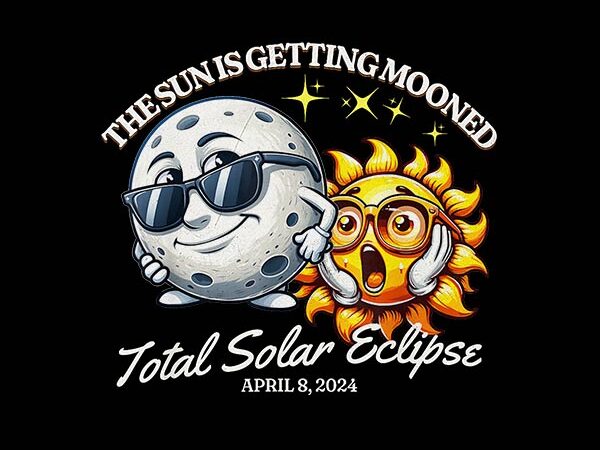The sun is getting mooned total solar eclip png, solar eclipse 0804 png t shirt designs for sale