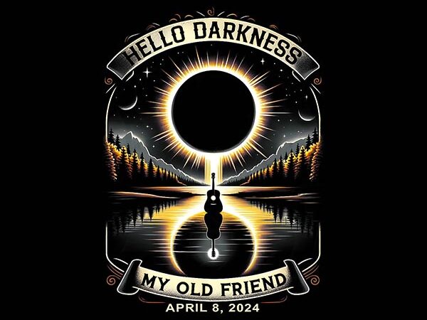 Cat total solar eclipse april 4 08 2024 png, total solar eclipse png, hello darkness my old friend solar eclipse april 08 png, solar eclipse t shirt vector file