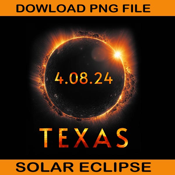 Texas Total Solar Eclipse Png, Solar Eclipse 8 2024 Png