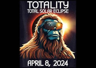 Bigfoot Totality Total Solar Eclipse April 8 2024 Png