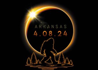 Bigfoot Arkansan Solar Eclipse Png, Total Solar Eclipse Png t shirt template