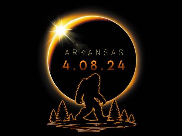 Bigfoot arkansan solar eclipse png, total solar eclipse png t shirt template