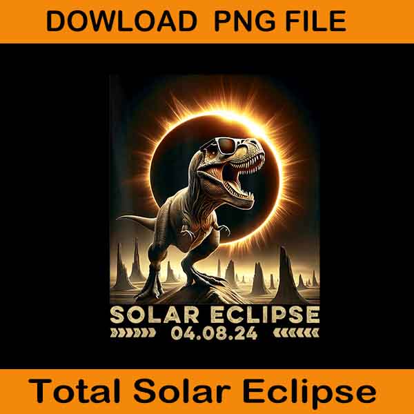 DinoSaur Total Solar Eclipse Texas Png, Total Solar Eclipse Png
