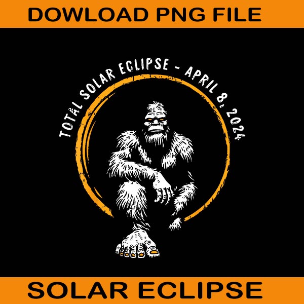 Bigfoot Total Solar Eclipse April Png, Total Solar Eclipse Png